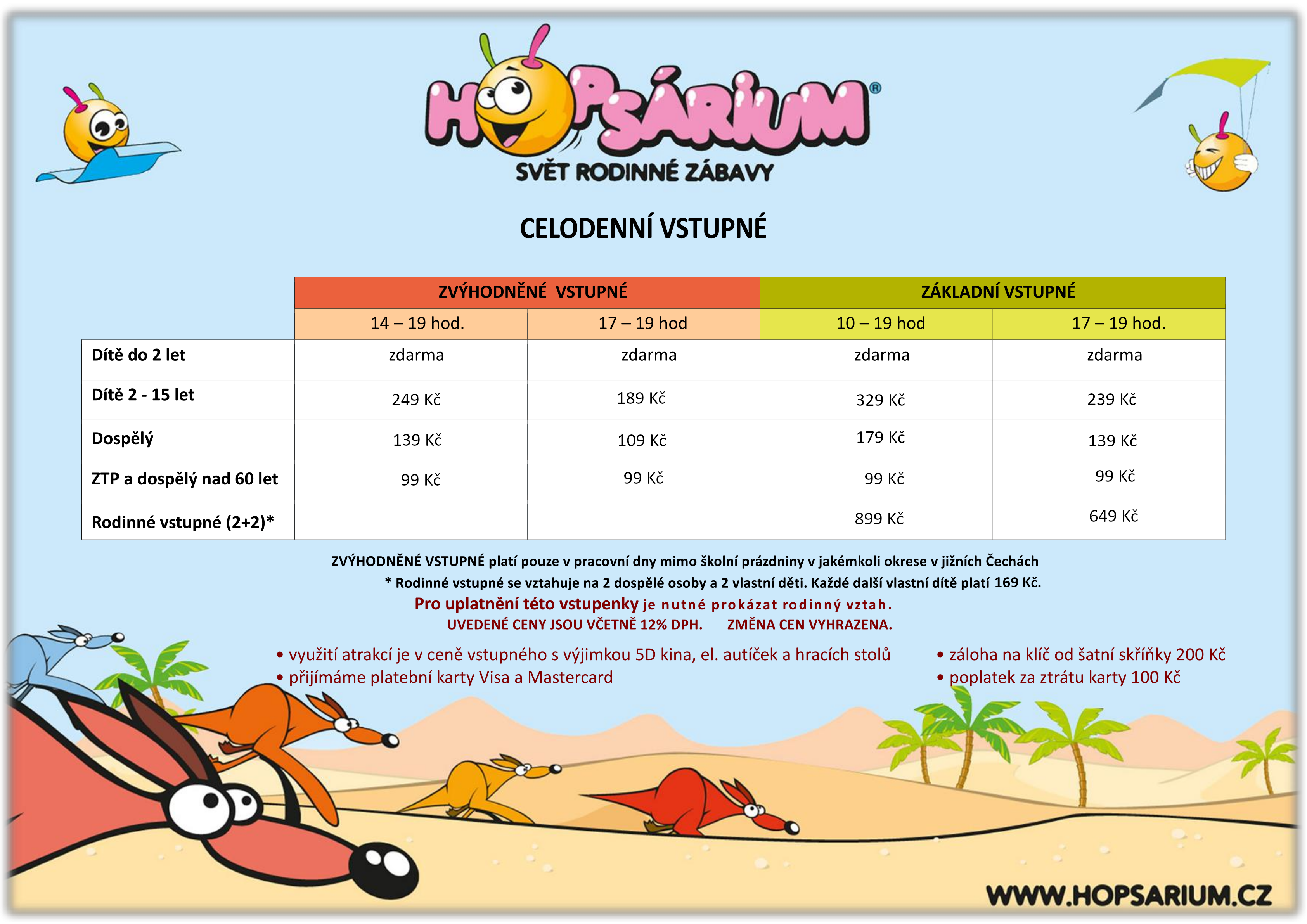 Ceník vstupného